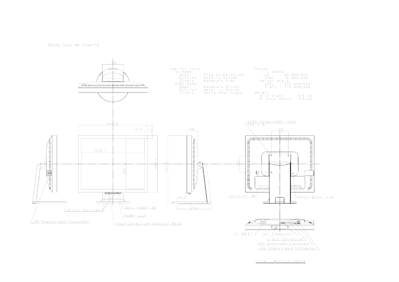 Imagen de la primera página del manual del dispositivo MultiSync 90GX² Pro