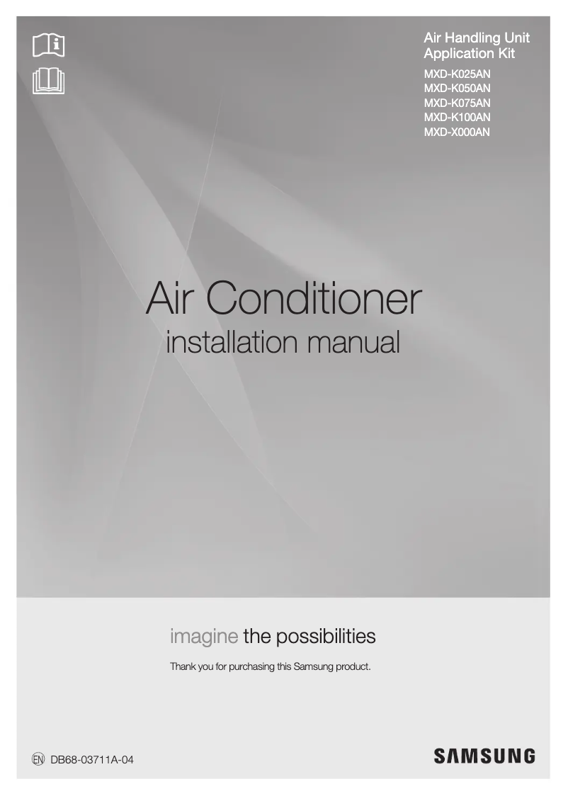 Image de la première page du manuel de l'appareil MXD-K025AN