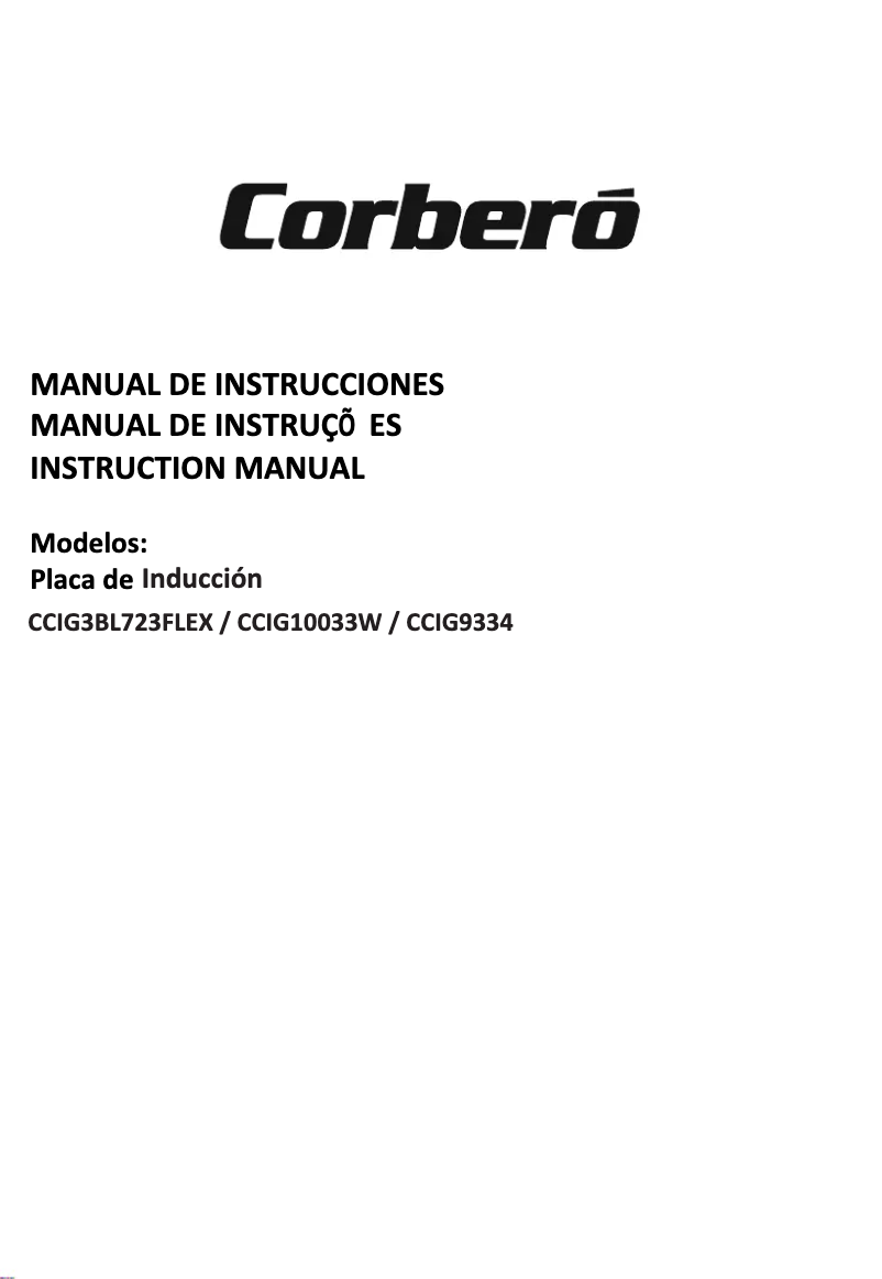 Image de la première page du manuel de l'appareil CCIG3BL723FLEX