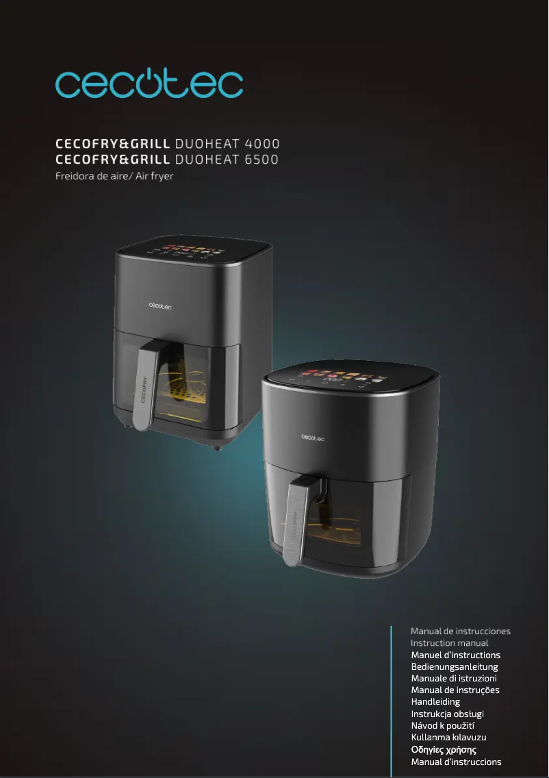Page n°1 - Manuel utilisateur Cecotec Cecofry&Grill Duoheat 4500