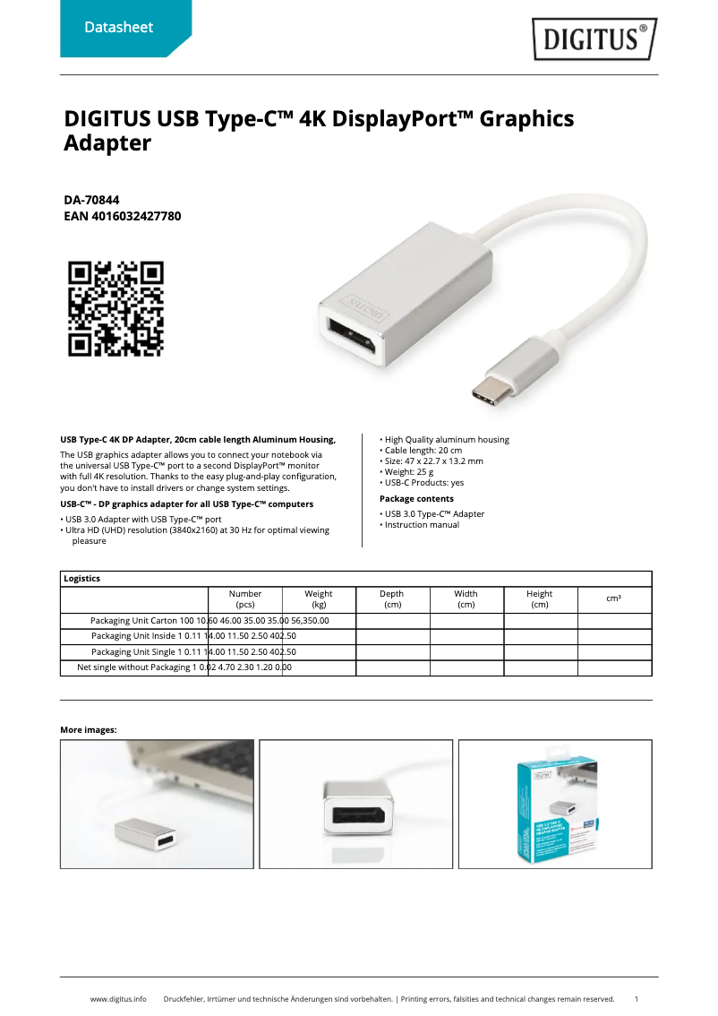 Image de la première page du manuel de l'appareil DA-70844