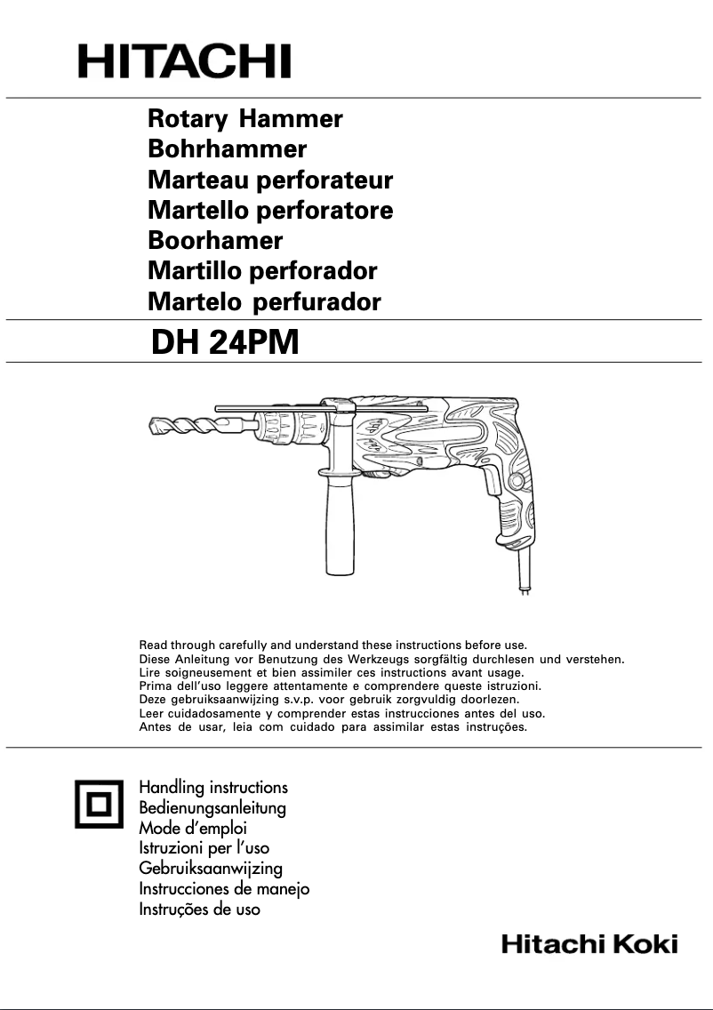 Page 1 de la notice Manuel utilisateur Hitachi DH 24PM