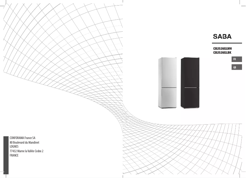 Page 1 de la notice Manuel utilisateur Saba CB2526GLWH