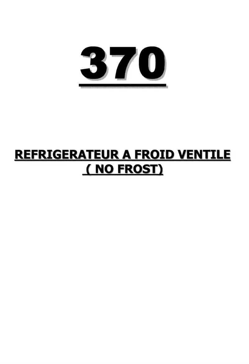 Page 1 de la notice Manuel utilisateur BSK FR370AVT