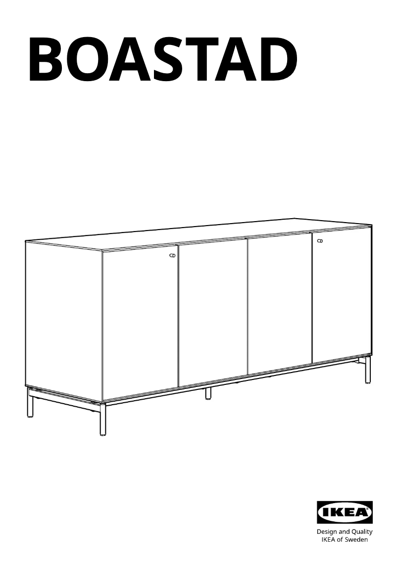 Page 1 de la notice Manuel utilisateur Ikea BOASTAD 305.070.12