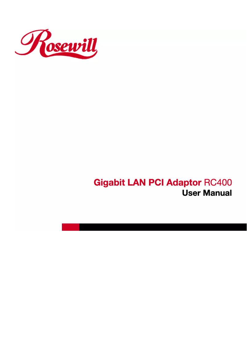 Image de la première page du manuel de l'appareil RC-400