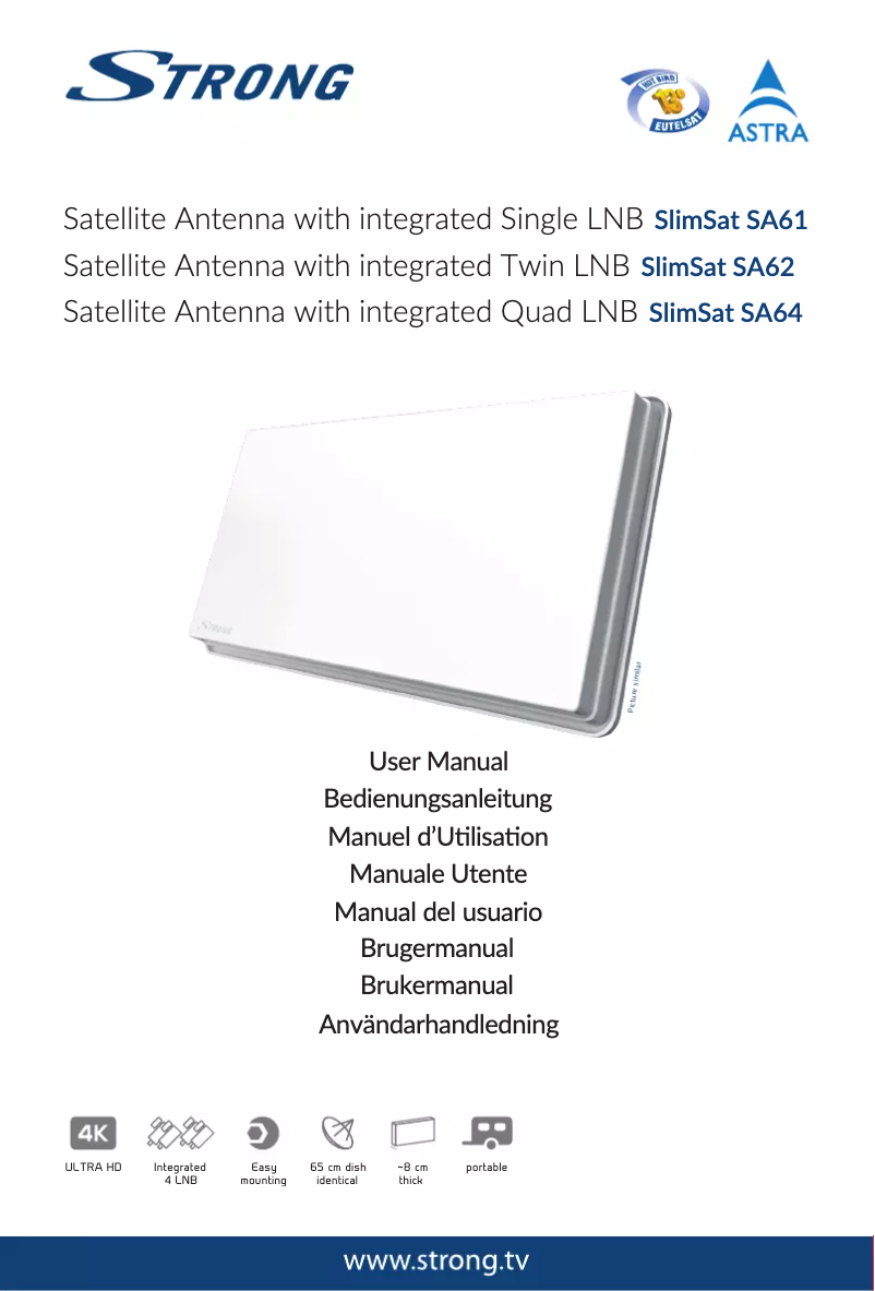 Page 1 de la notice Manuel utilisateur Strong SlimSat SA61