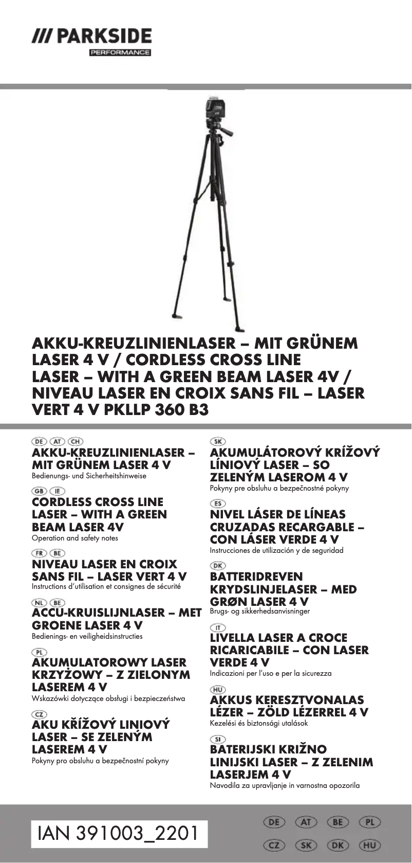 Image de la première page du manuel de l'appareil PKLLP 360 B3