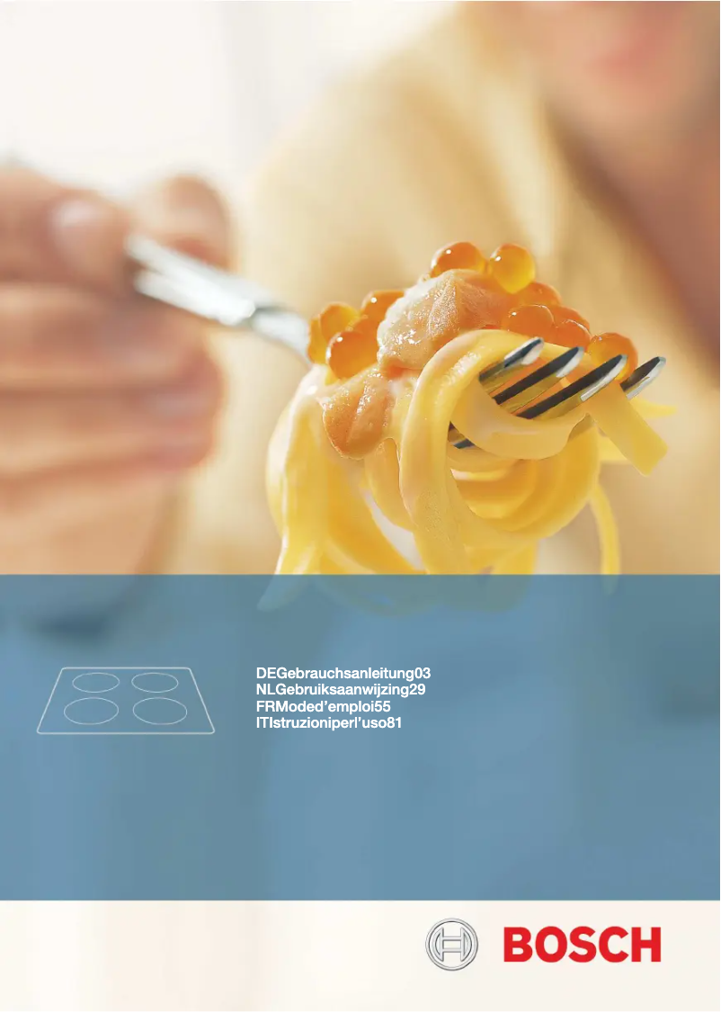 Page 1 de la notice Manuel utilisateur Bosch PIE645Q14E