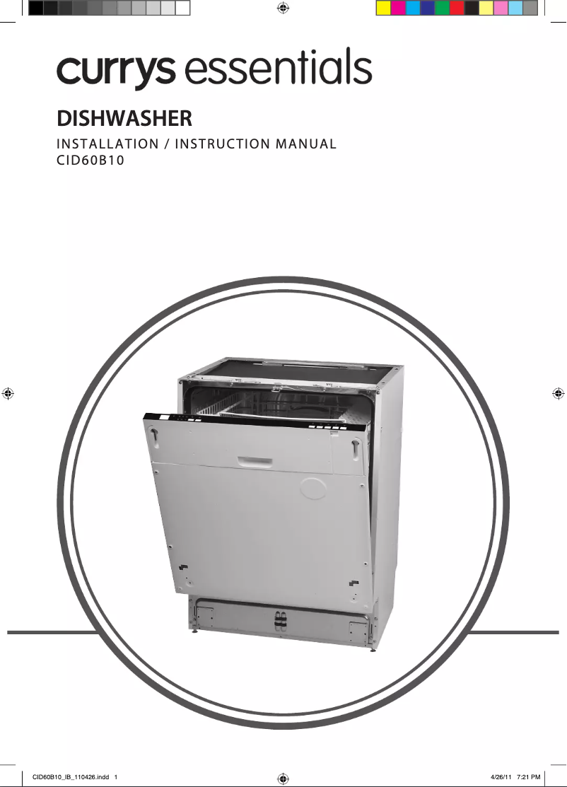 Page n°1 - Manuel utilisateur Currys Essentials CID60B10