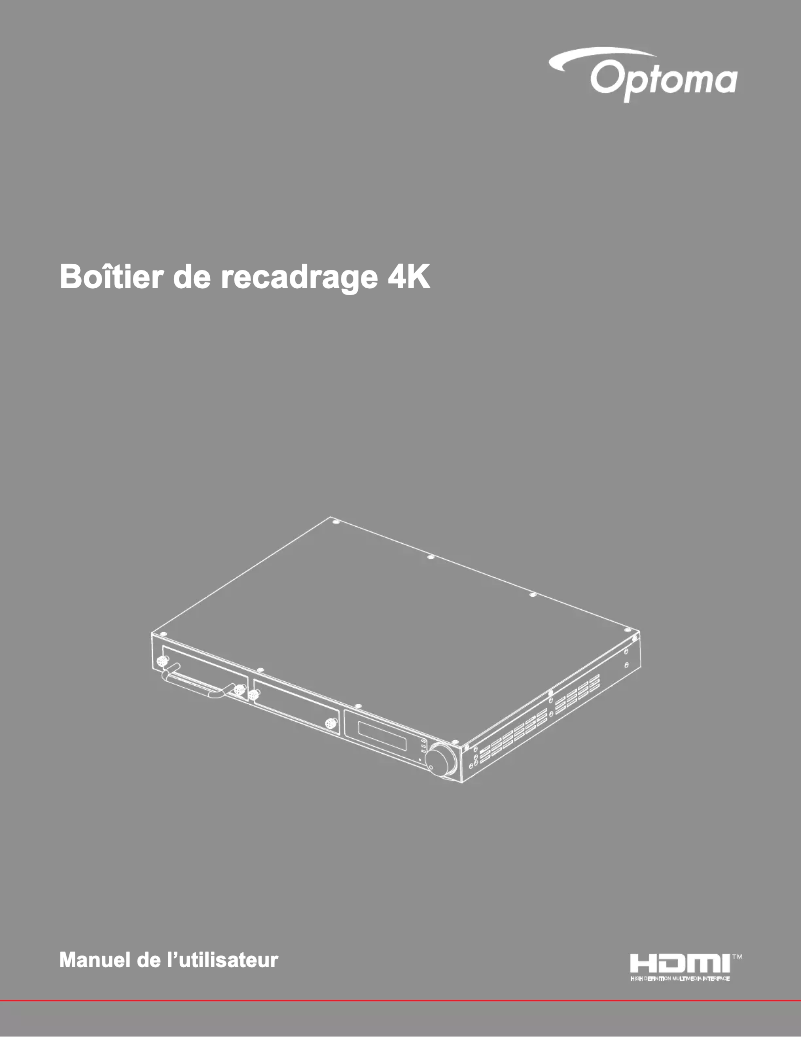 Page n°1 - Manuel utilisateur Optoma CS200T