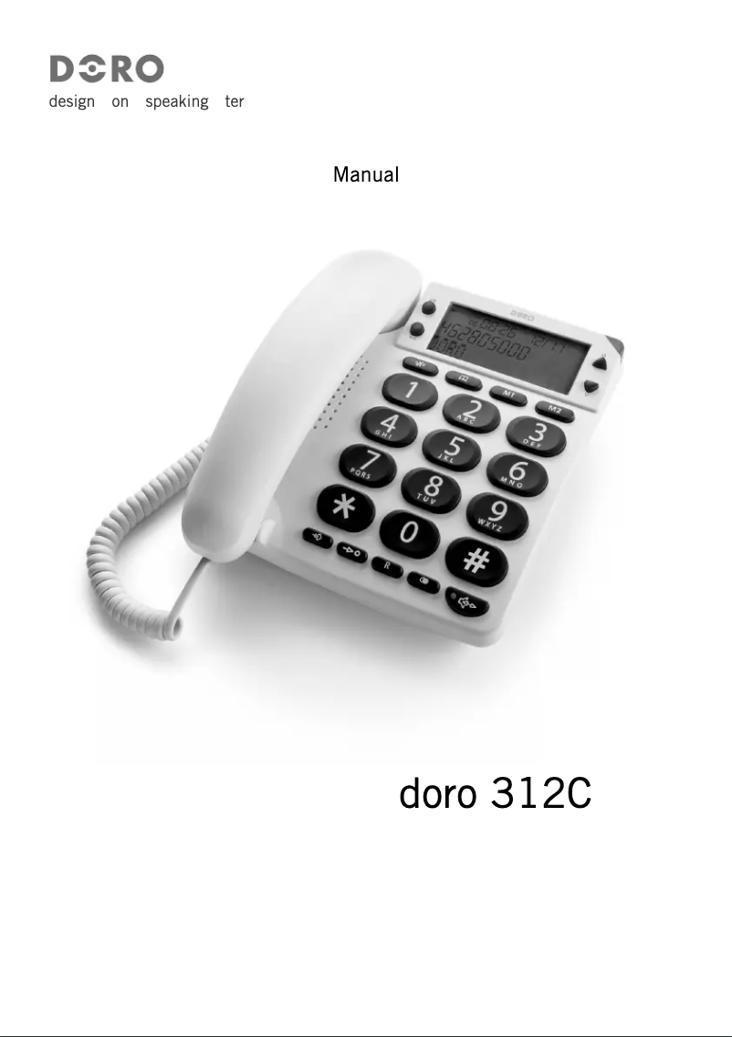 Página 1 del manual Manual de usuario Doro PhoneEasy 312c