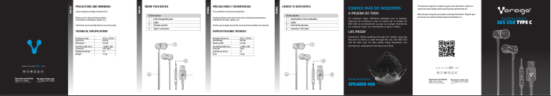 Page 1 de la notice Manuel utilisateur Vorago EP-305