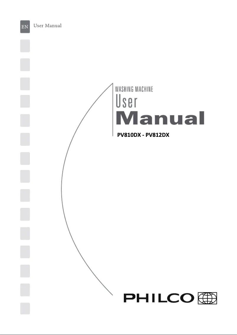 Page n°1 - Manuel utilisateur Philco PV810DX