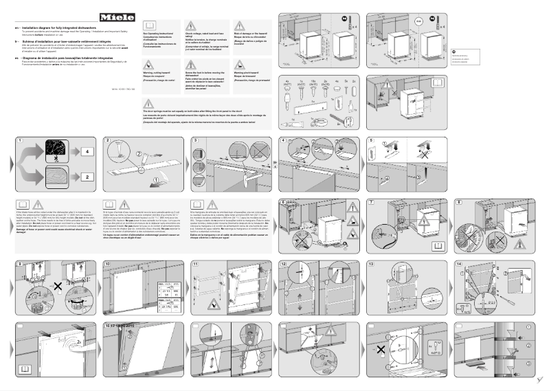 Page n°1 - Guide d'installation Miele G 6987 SCVI K2O