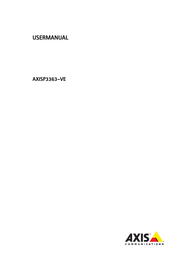 Image de la première page du manuel de l'appareil P3364-VE