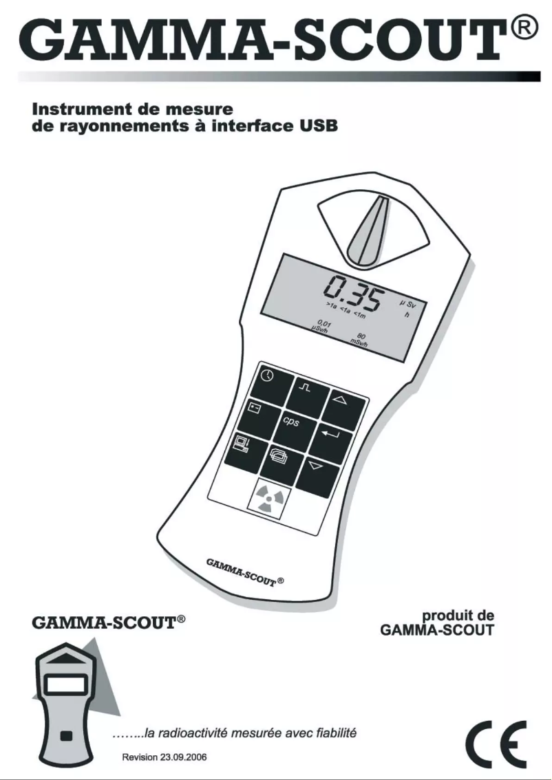 Page 1 de la notice Manuel utilisateur Gamma Scout 101706