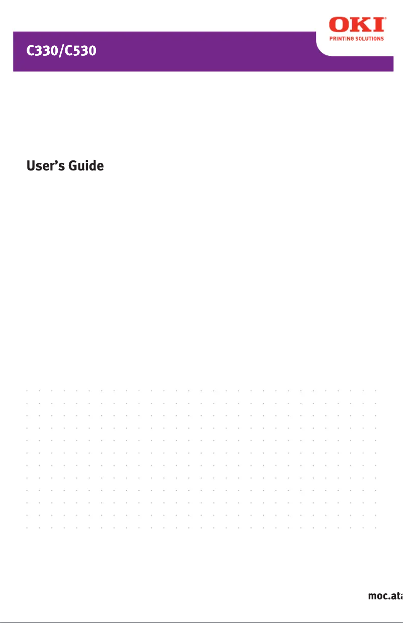 Image de la première page du manuel de l'appareil C530dn