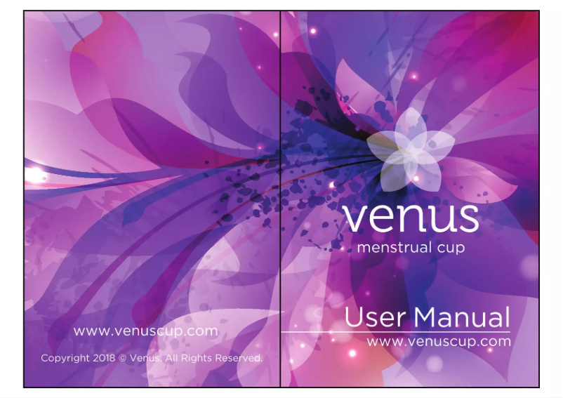 Page 1 de la notice Manuel utilisateur Venus Menstrual Cup