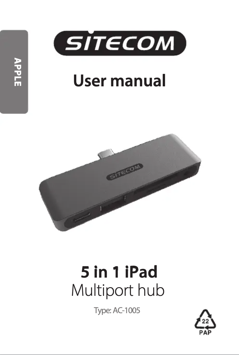 Page n°1 - Manuel utilisateur Sitecom AC-1005