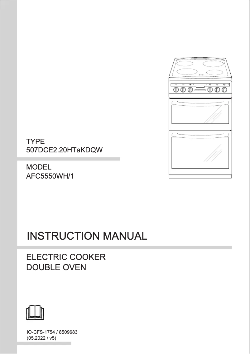 Page n°1 - Manuel utilisateur Amica AFC5550WH