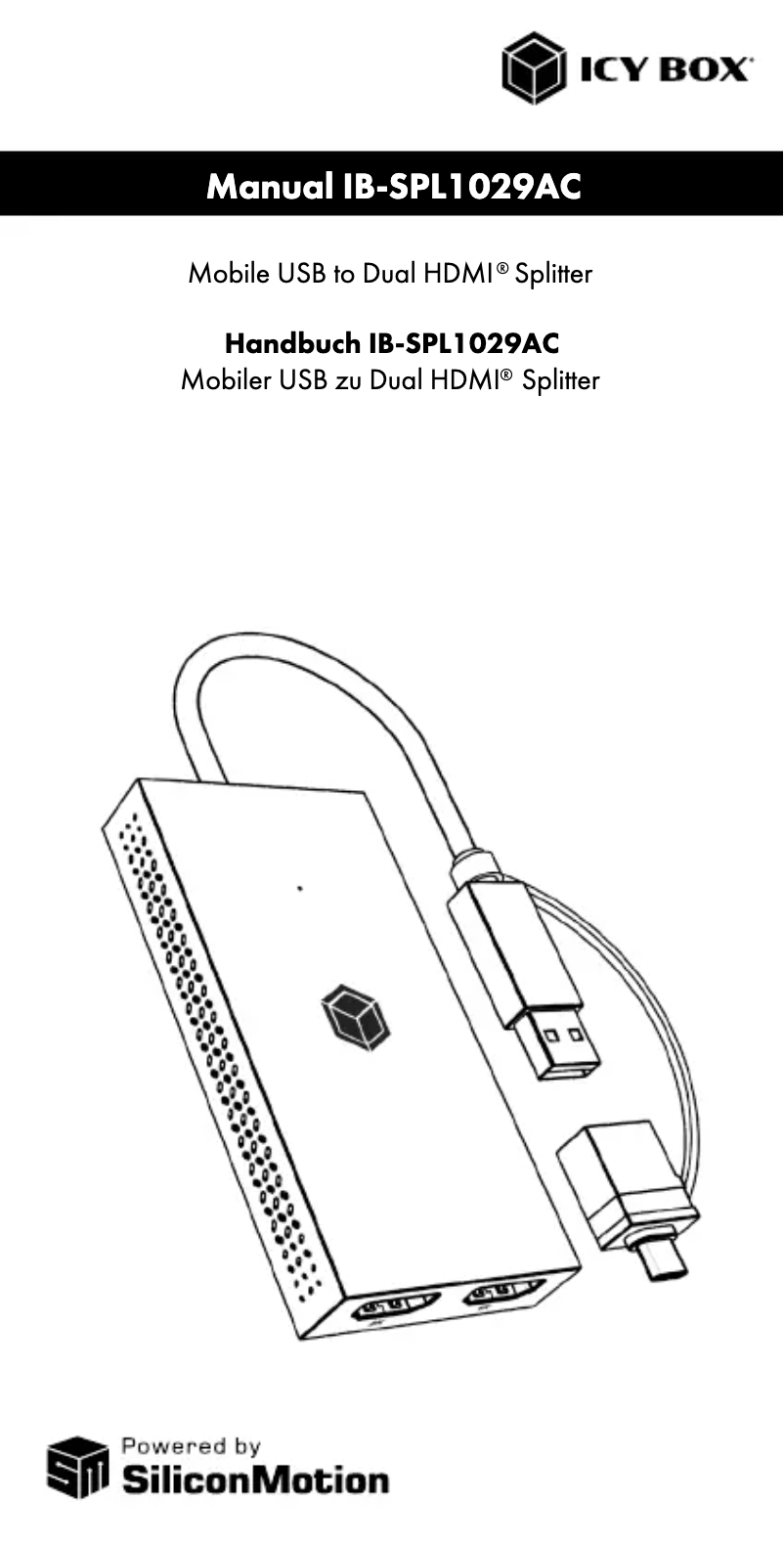 Page n°1 - Manuel utilisateur Icy Box IB-SPL1029AC