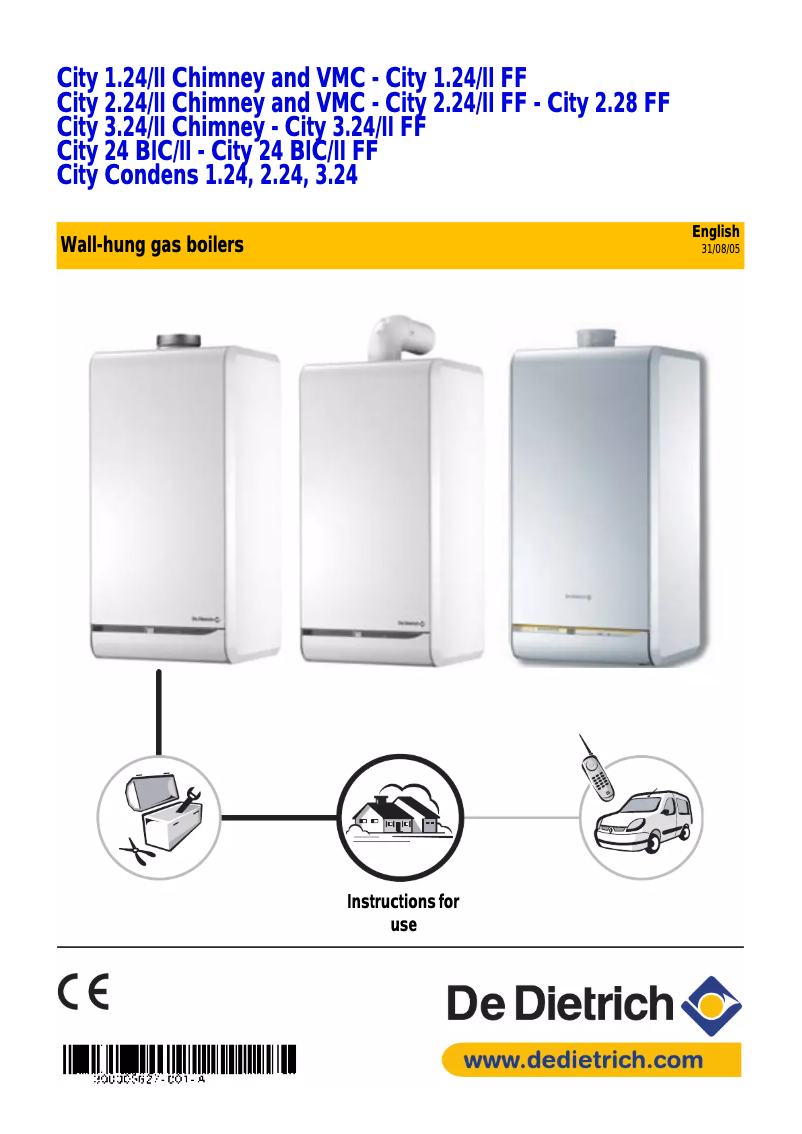 Page 1 de la notice Manuel utilisateur De Dietrich City 2.24/II VMC