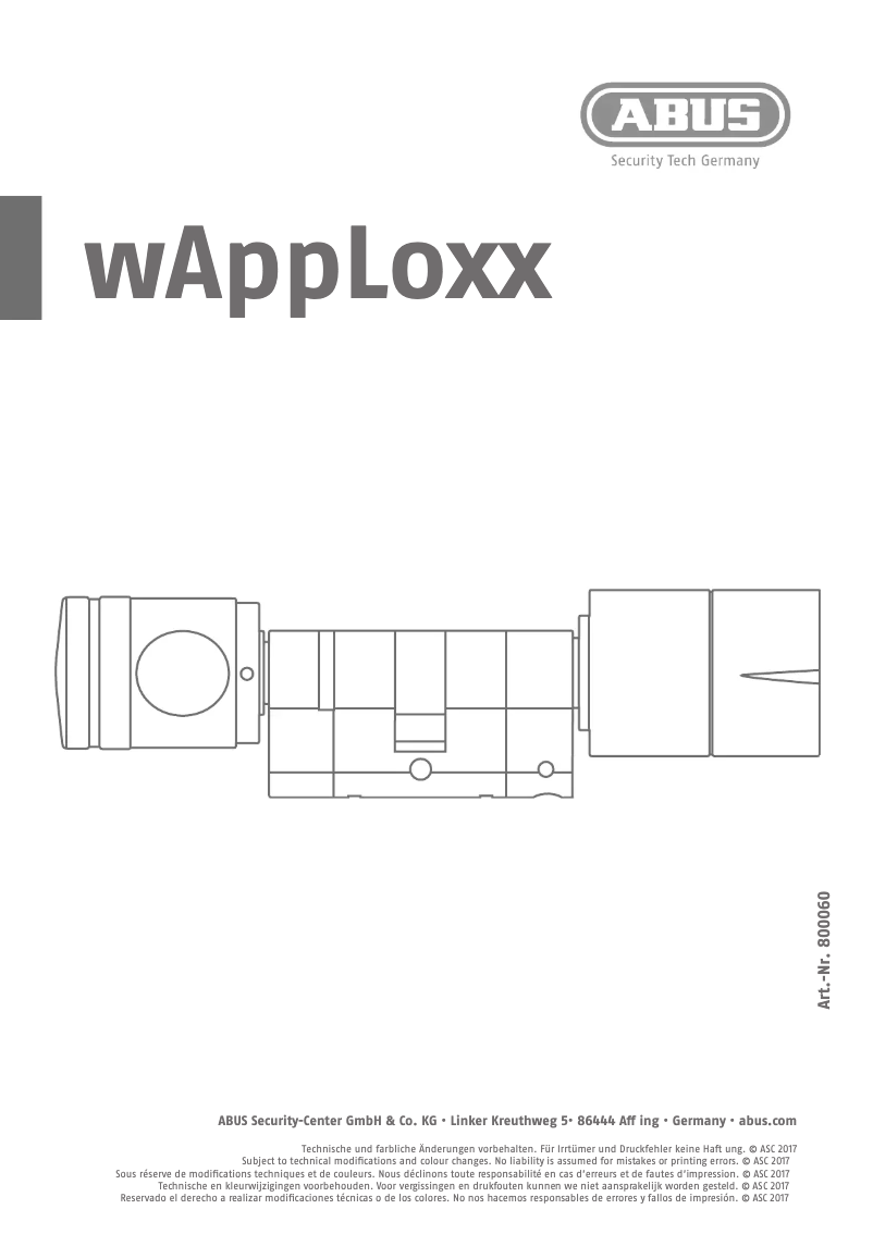 Image de la première page du manuel de l'appareil WLX-LMIFA-AP-10