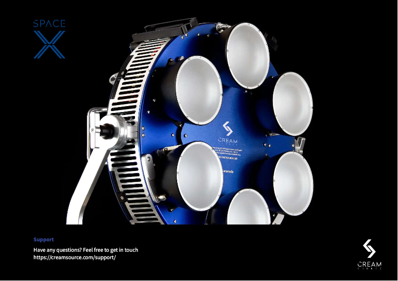 Page 1 de la notice Manuel utilisateur Creamsource SpaceX