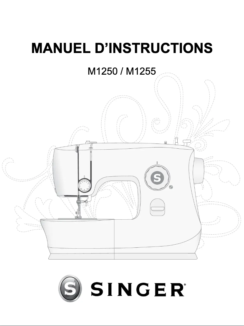 Page 1 de la notice Manuel utilisateur Singer M1255