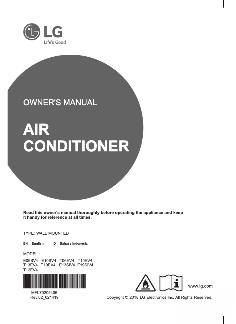 Image de la première page du manuel de l'appareil T12EV4