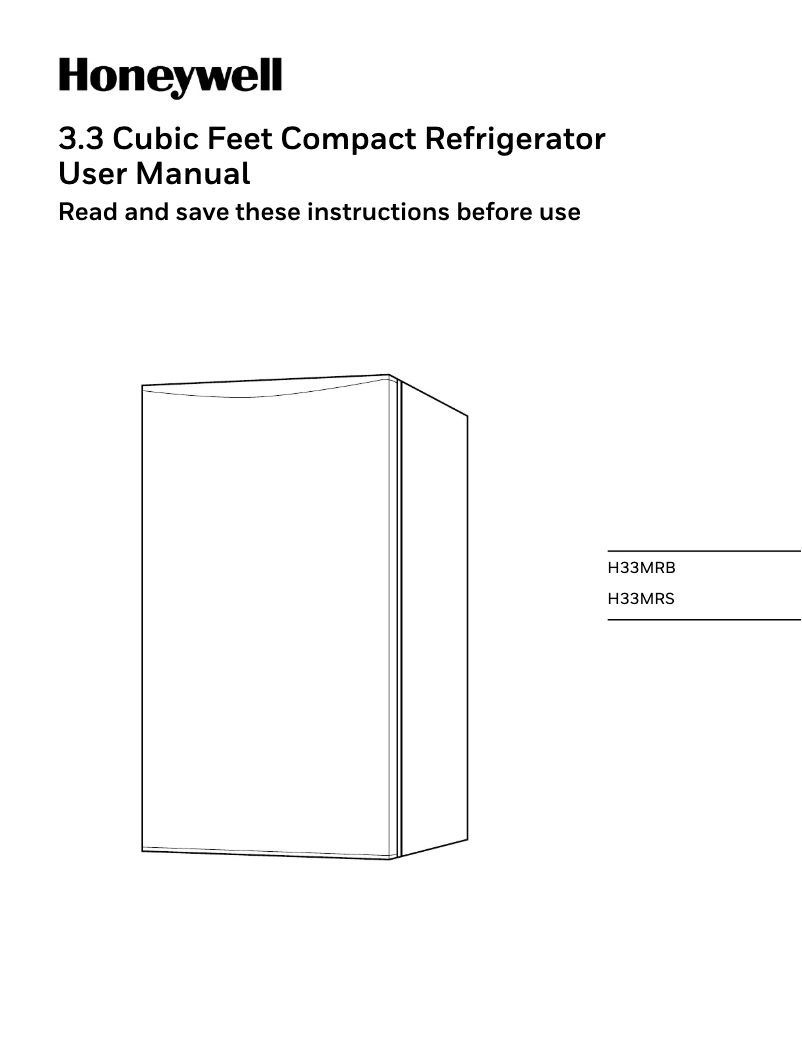 Image de la première page du manuel de l'appareil H33MRB