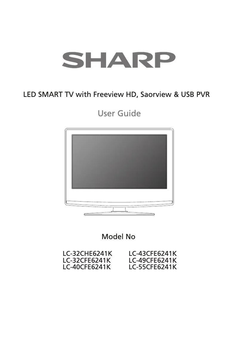 Page n°1 - Manuel utilisateur Sharp LC-32CFE6242K