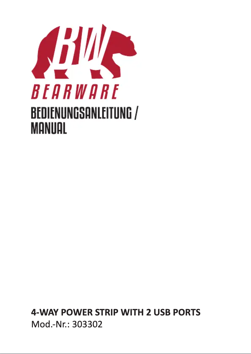 Página 1 del manual Manual de usuario Bearware 303302