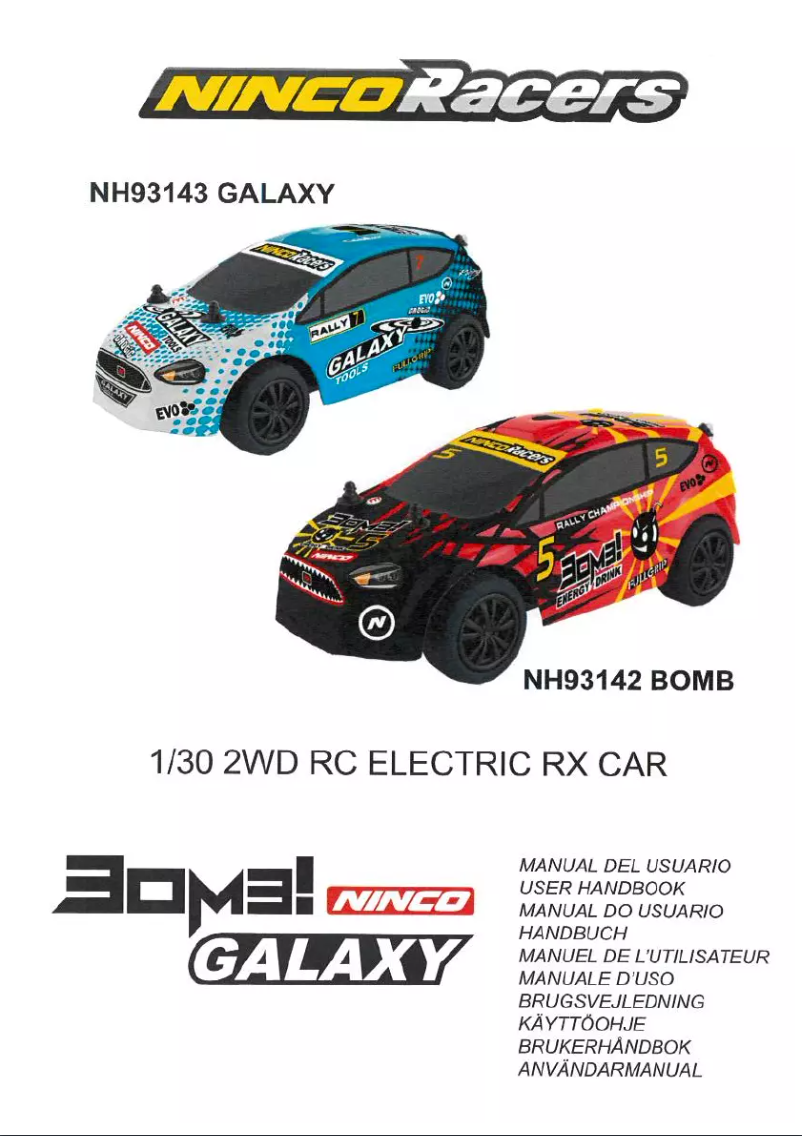 Page 1 de la notice Manuel utilisateur NINCO Nincoracers X Rally Bomb