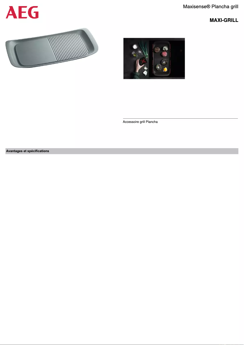 Image de la première page du manuel de l'appareil MAXI-GRILL