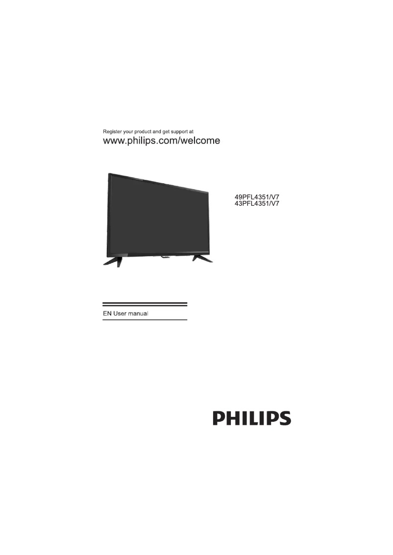 Page n°1 - Manuel utilisateur Philips 4000 series 49PFL4351