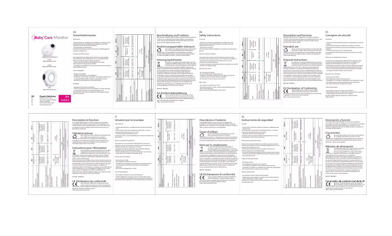 Page n°1 - Manuel utilisateur iBaby Care M7