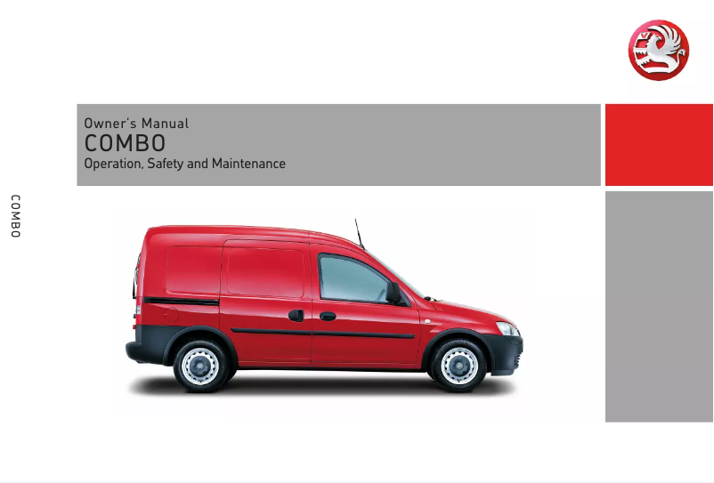 Page 1 de la notice Manuel utilisateur Opel Combo (2006)