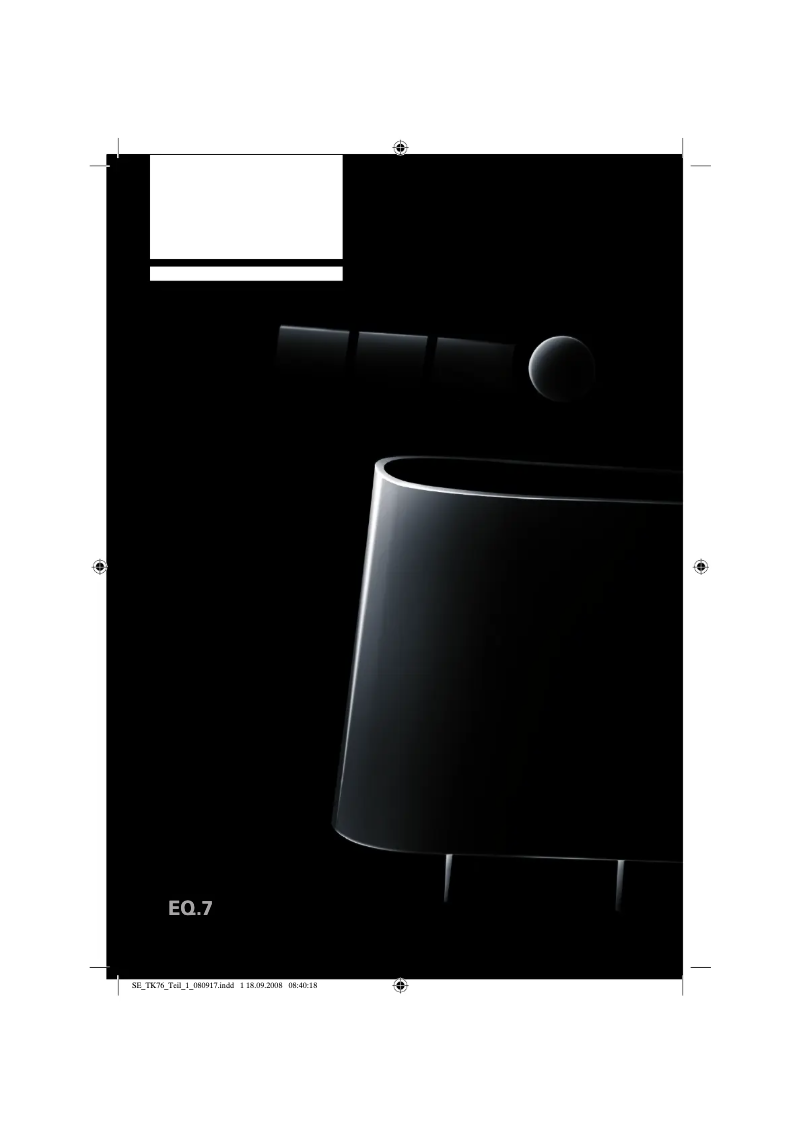 Page 1 de la notice Manuel utilisateur Siemens TK76009