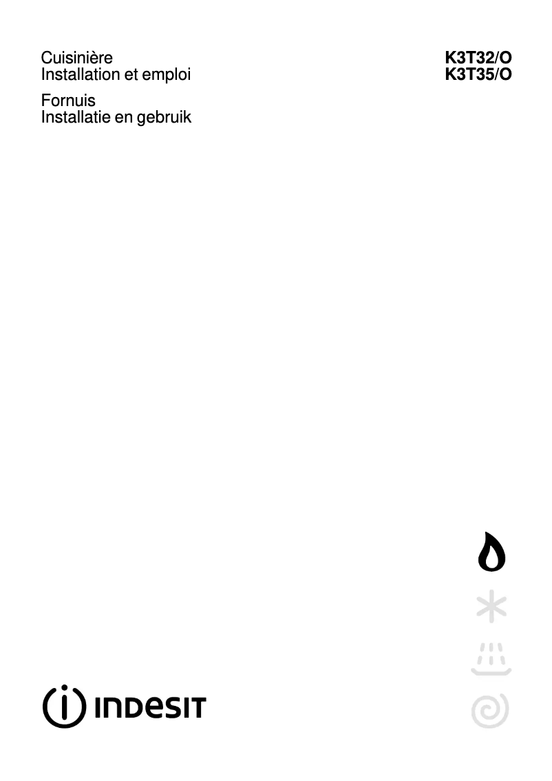 Page n°1 - Manuel utilisateur Indesit K3T32S(W)/O