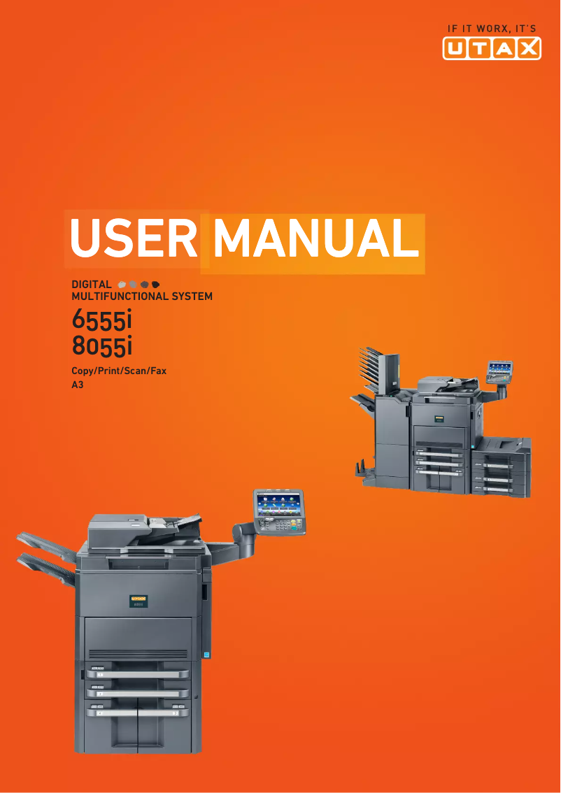Page n°1 - Manuel utilisateur Utax 6555i