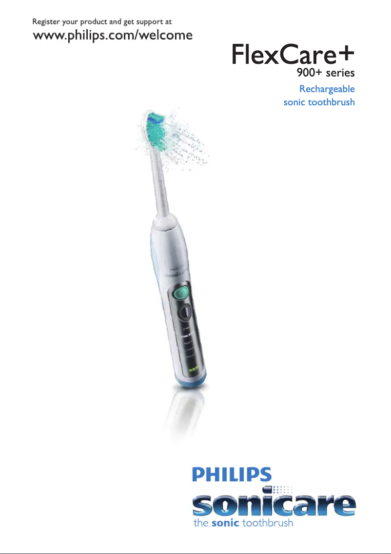 Page 1 de la notice Manuel utilisateur Philips Sonicare Flexcare HX6985