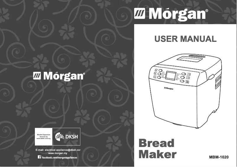 Page n°1 - Manuel utilisateur Morgan MBM-1020