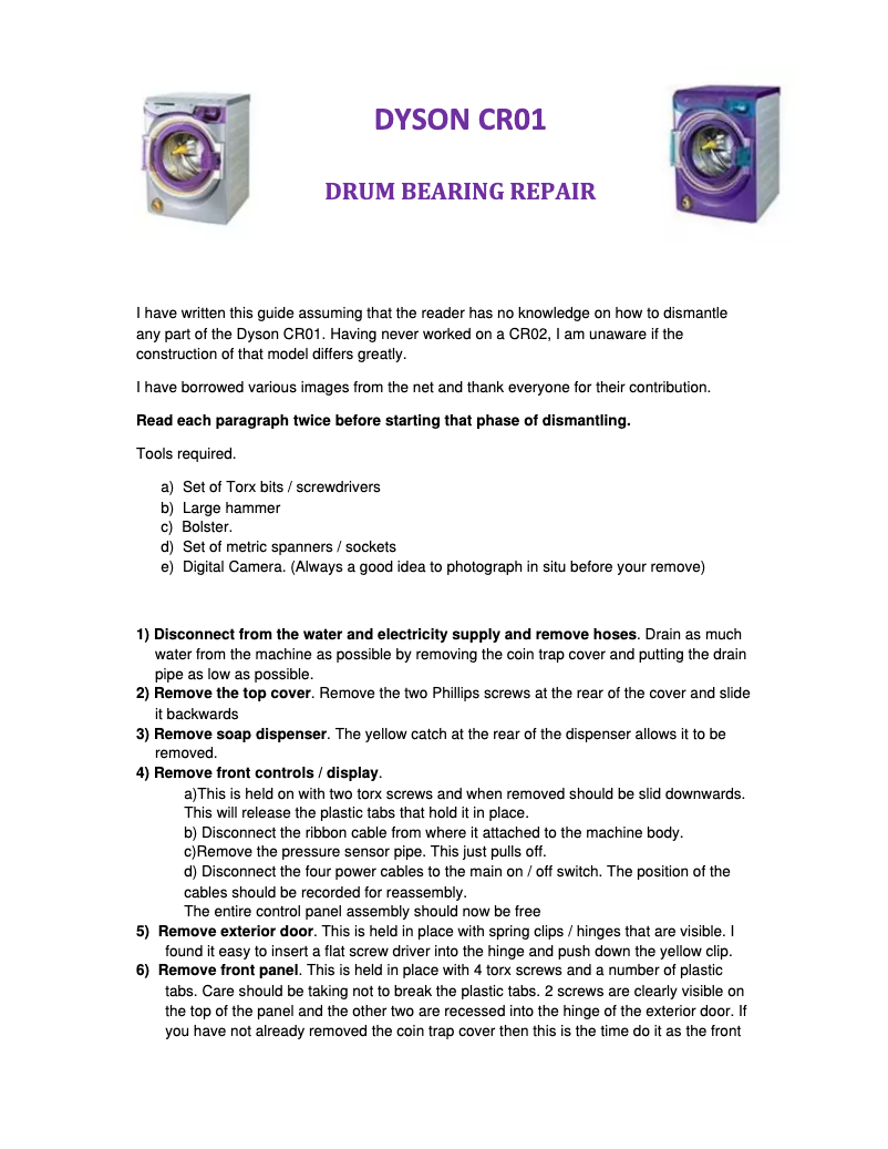 Page 1 de la notice Manuel utilisateur Dyson CR01 Flowcheck