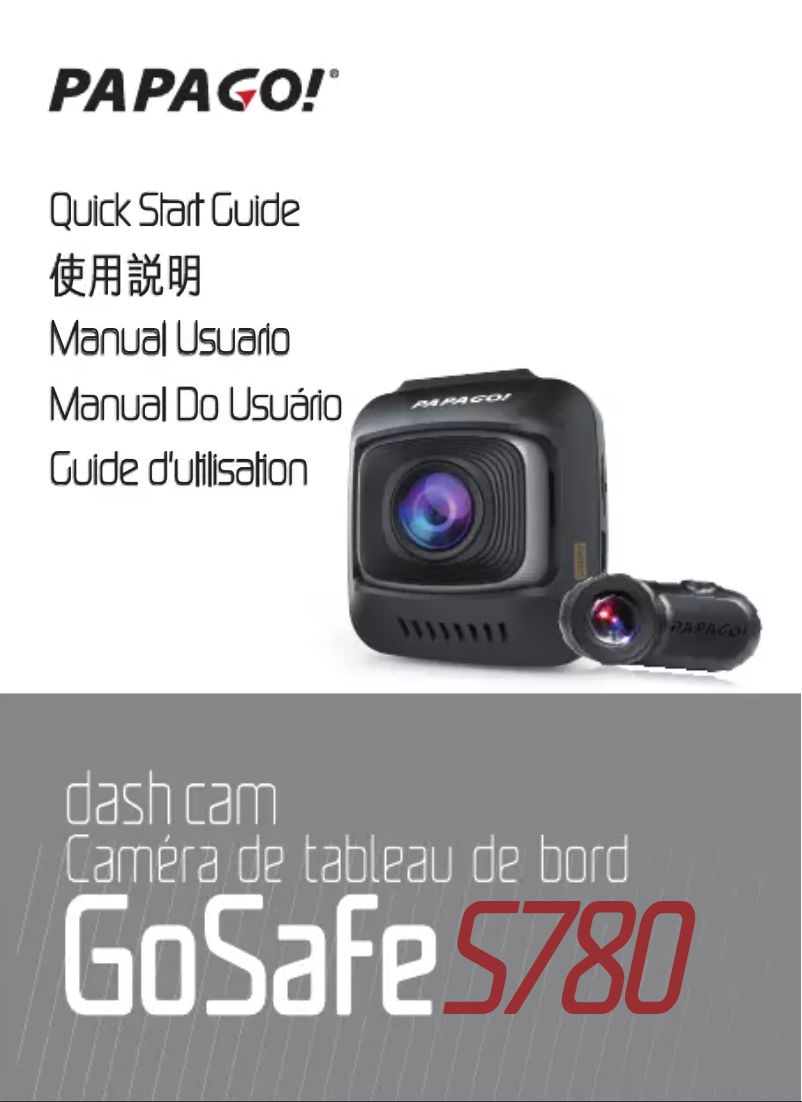 Page 1 de la notice Manuel utilisateur Papago GoSafe S780