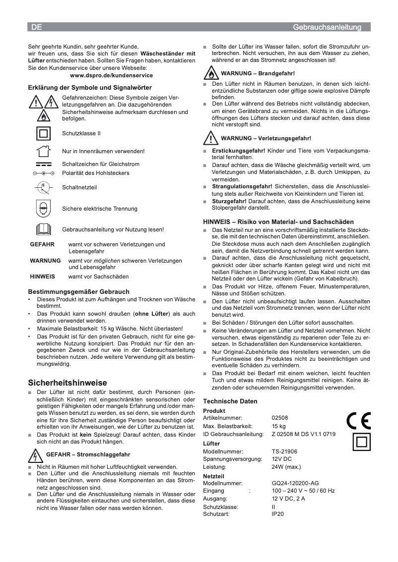 Image de la première page du manuel de l'appareil 02508