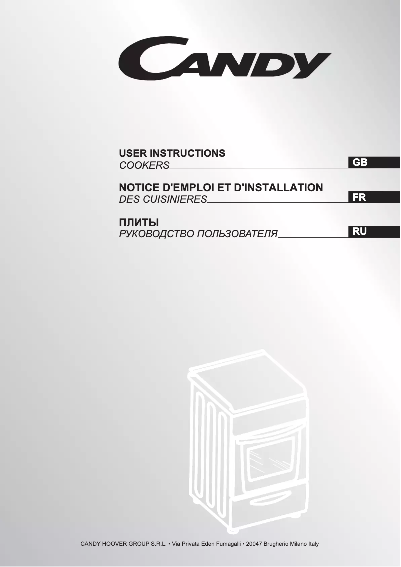 Page n°1 - Manuel utilisateur Candy CGG 56 TB