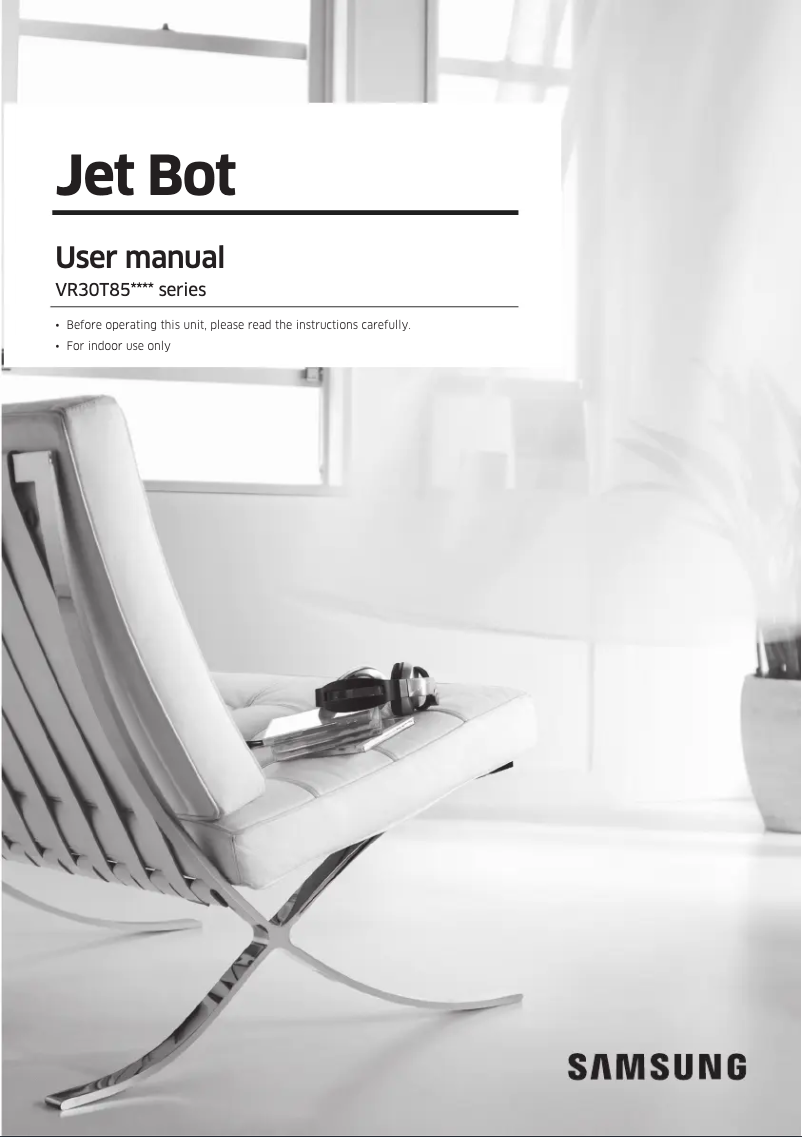 Page 1 de la notice Manuel utilisateur Samsung Jet Bot VR30T85513W