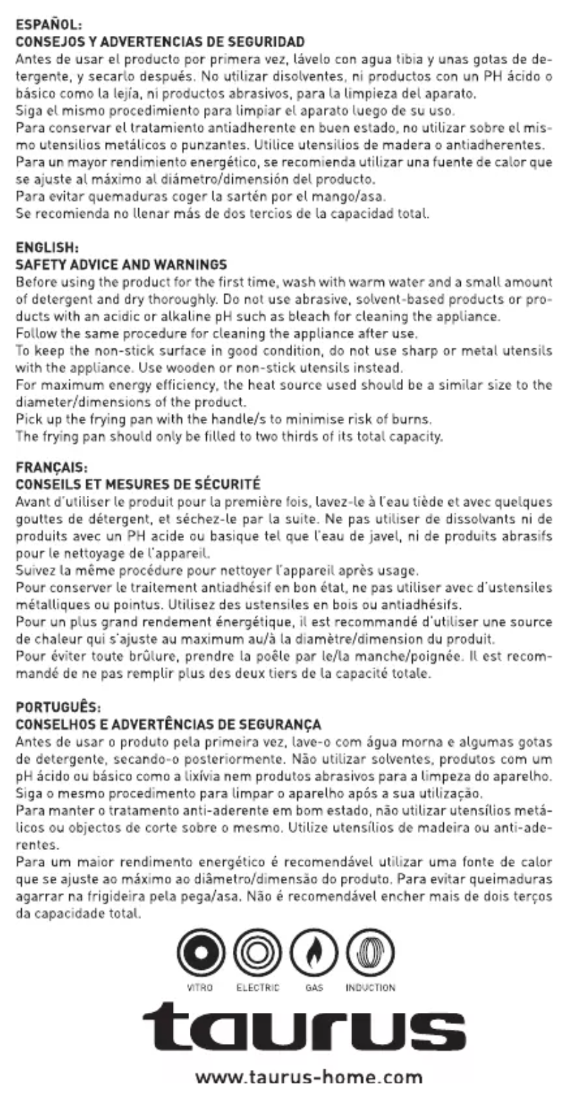 Page 1 de la notice Manuel utilisateur Taurus Intense Forged 30